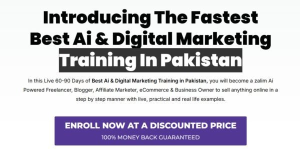 Introducing the fastest Best Ai & Digital Marketing Training In Pakistan by DMT xTREME